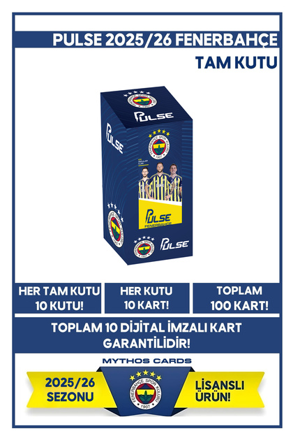 Fenerbahçe - Pulse Futbolcu Kartları 2025/26 - Tam Kutu - Fiyatı