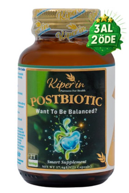 Postbiyotik 210 Milyar Cfu Rhamnosus & Plantarum Sindirim (21Kapsül & 700mg) | Akıllı Gıda Takviyesi
