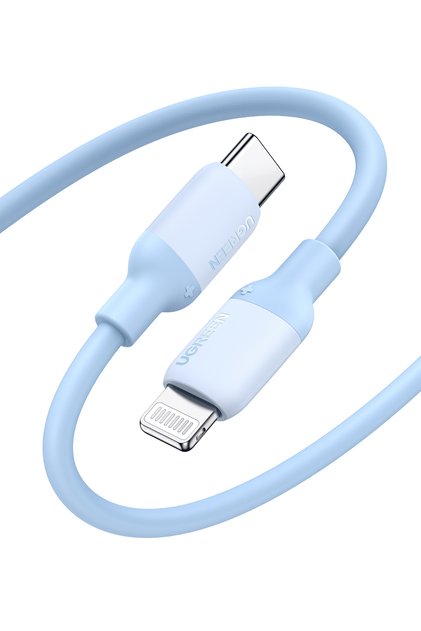 كابل USB-C إلى Lightning سيليكون بطول 1 متر - أزرق داكن