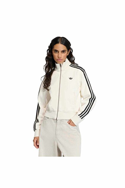 adidas Z.N.E. Full-Zip Kadın Beyaz Günlük Stil Eşofman Üstü JE7849