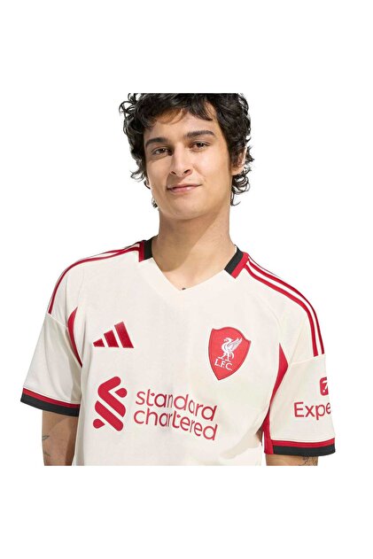 adidas Liverpool Fc 25-26 Deplasman Erkek Beyaz Futbol Forması