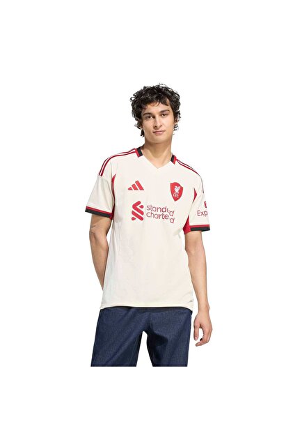 adidas Liverpool Fc 25-26 Deplasman Erkek Beyaz Futbol Forması