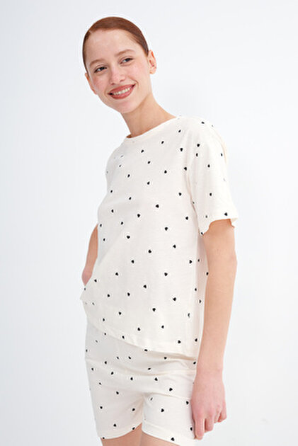 Addax Baskılı Uzun Kollu T-shirt B10608 - Fiyatı, Yorumları