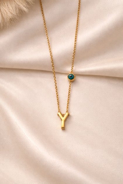 316 L Stainless Steel Letter Y Women's Necklace |   Elegant Necklace with Letters