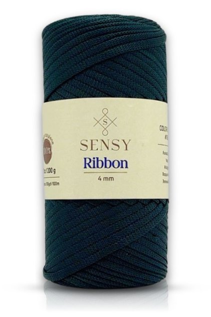 Premium Ribbon Polyester Macrame Rope 200 Gr Polyester Ribbon Rope Supla Rope Bag Rope Green