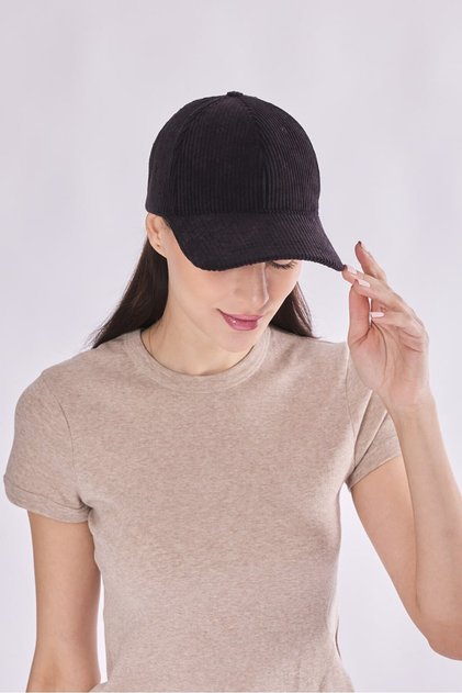 Unisex Corded Fabric Velvet Baseball Cap – Adjustable Cap | 6 Color Options