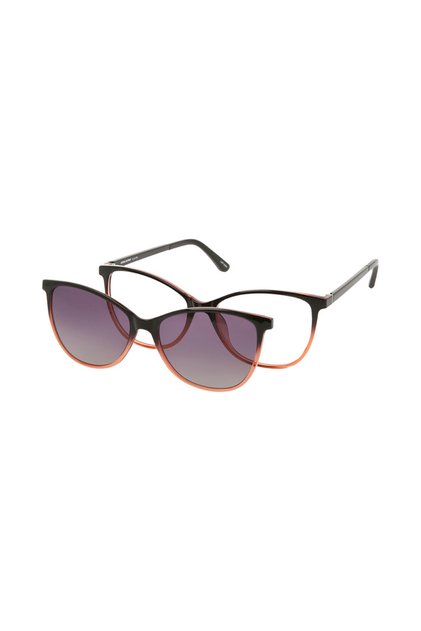 Rame de ochelari CL 90190A polarizate cu clips pentru femei, plastic, roz, 54 mm