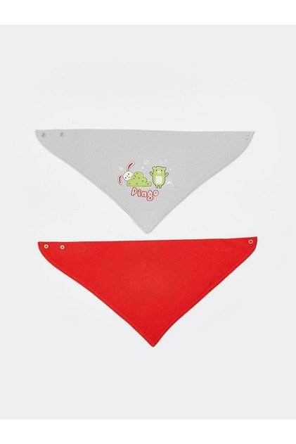 Lcw Baby Printed Baby Girl Bib Set of 2 (W5)