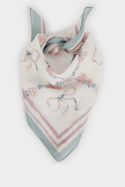 Women's Patterned Cotton Bandana E6174Ax25Sm