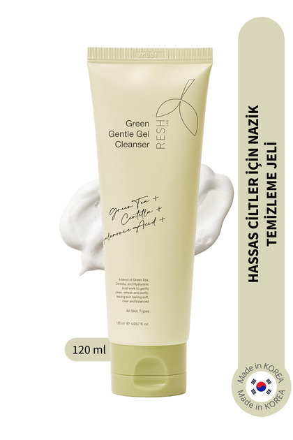 RESH LAB Green Gentle Gel Cleanser - Hassas Ciltler İçin Nazik Yüz