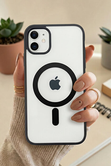 WINDANDSEAxCasetify iPhone 12/12pro ケース KVK PRİVACY iPhone 12 / 12 Pro Magsafe Uyumlu Siyah Şeffaf Telefon