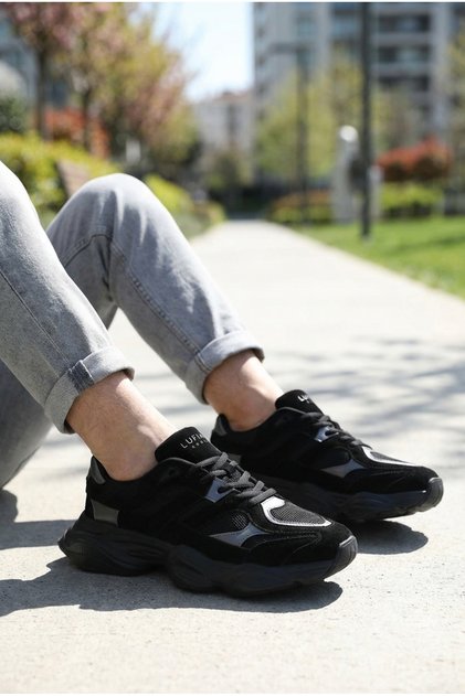 Mark Mery Men's Women's Unisex 90-60 Leather Sneakers Sports Shoes 26Y 112230240 m Black