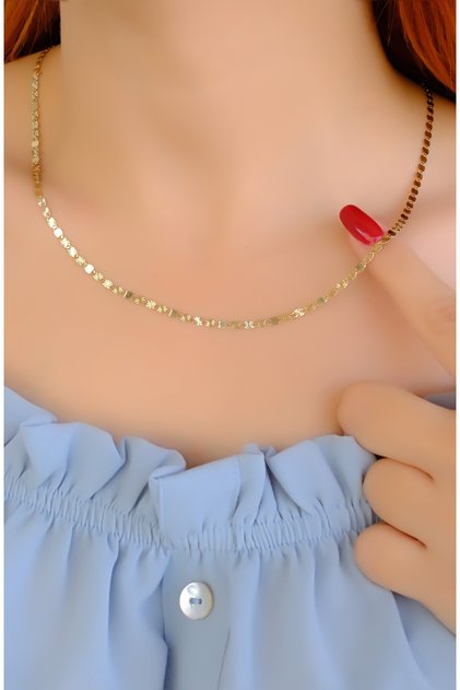 PULLU ZİNCİR KOLYE 14 A085007