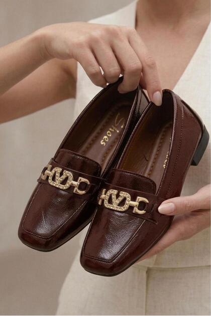 MOCCA KAHVERENGİ RUGAN Kadın Loafer Ayakkabı DERİ
