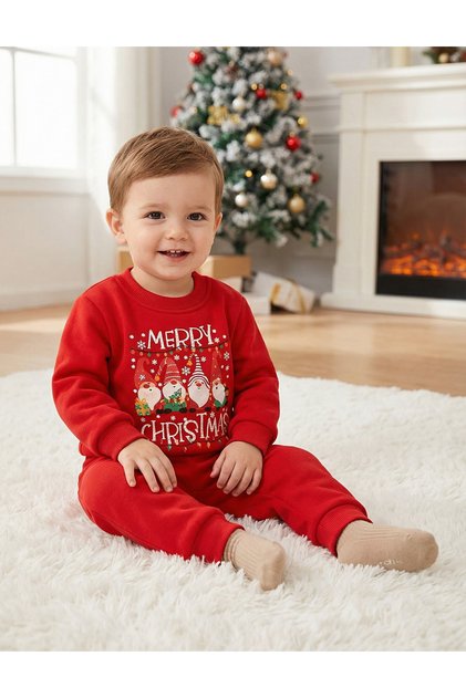 Costumas vatuit cu POP-IT, Elf Christmas, rosu
