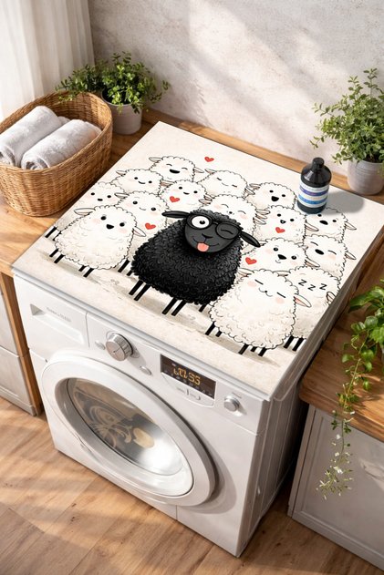 Washing Machine and Dryer Cover Non-Slip Washable Machine Top Protection Pad Decorative Mat
