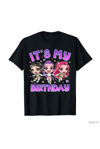 My Birthday Cute Chibi Kpop Funny Birthday Girl T-Shirt 100% Pamu for Men Women