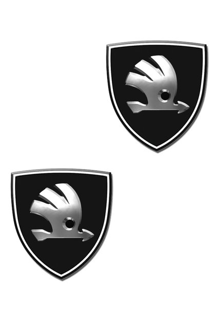 Skoda Arma 3D Auto Drop Silicone Sticker Bonding 2 Pieces High Quality