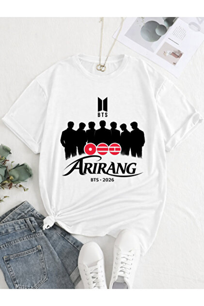 barsdepo Bts Arirang B Printed T-Shirt - with Supriz Gift