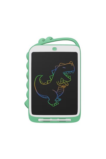 LCD таблет, 8,5 инча, зелен динозавър, удароустойчив, включен стилус