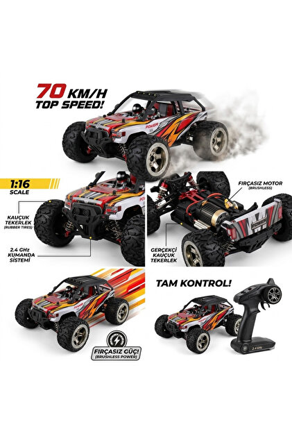 Mofy Baby Gantry Pro Fırçasız Motor RC Uzaktan Kumandalı Araba 4WD