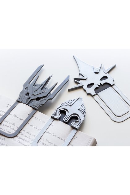 The Lord of the Rings 3-Piece Bookmark Set - Sauron, Witch-King, Gondor - 3D Printing Design