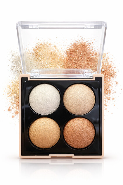 R.Paris Glow Free to Be Natural Radiant 4-Piece Baked Illuminator Palette - Baked Highlighter Palette