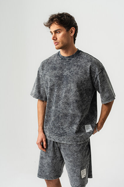 Trendiz Basic Erkek Yıkamalı Tshirt Antrasit - Fiyatı, Yorumları