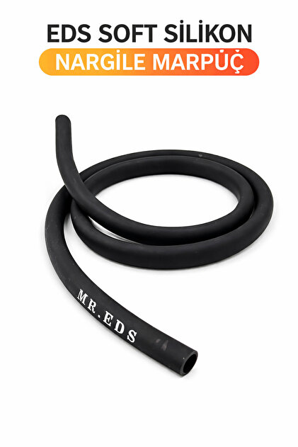 EDS Soft Silikon Nargile Marpuç 130 cm – Tüm Nargilelerle Uyumlu Esnek Marpuç – Başlıksız