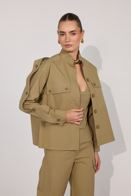 Crown Safari Ceket Bronz Kahverengi