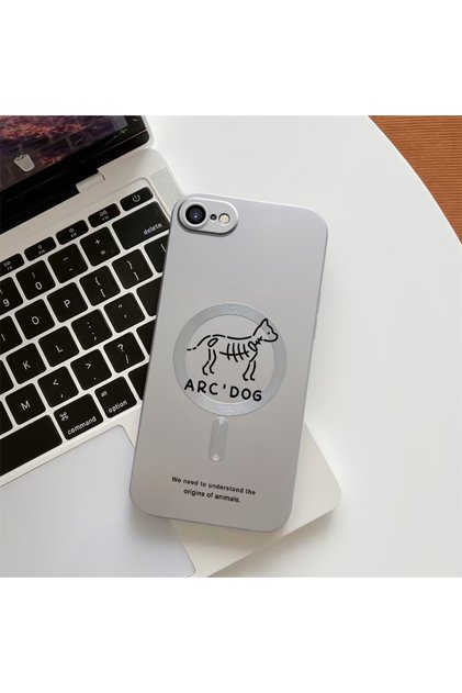 iPhone Se 2020 Compatible Transparent Magsafe Wireless Soft Silicone Phone Case Dog Pattern