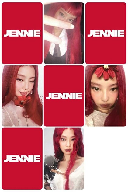 値下げ可BLACKPINK JENNIE soloレンチキュラー　トレカ sevimliflower JENNİE BLACKPİNK 1 ADET FOTOKART PVC KAPLI 9*6 CM 7