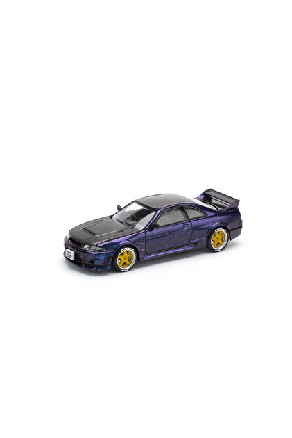 pop race 1 :64 Nissan Skyline GT-R R33 Midnight Purple Diecast
