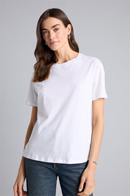 Defacto Kadın T-shirt W9584AZ/WT36 VIOLET WHITE - Fiyatı, Yorumları
