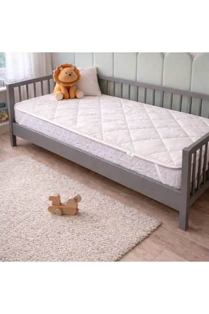 Protectie saltea Lana Merino 100% | 90x200 cm 900 g mp | HusaBumbac | Protectie Saltea, Alb