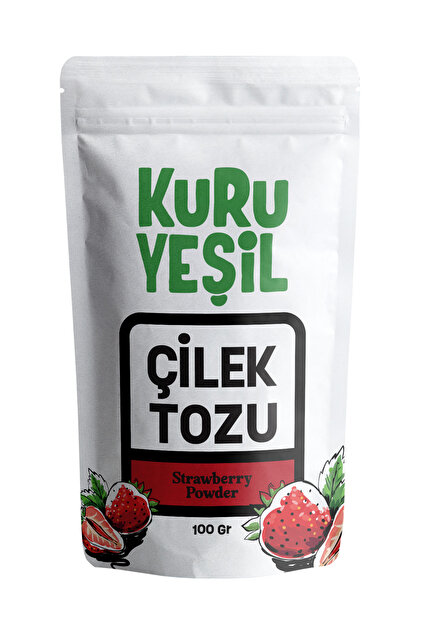 Kuru Yeşil Çilek Tozu 50 gr – Freeze Dry Doğal Kurutulmuş Çilek