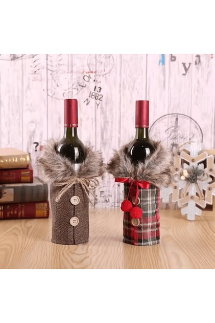 Decorațiuni de Crăciun pentru sticle de vin