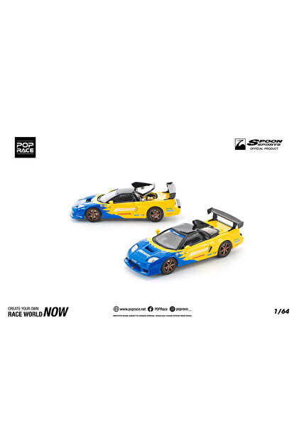 pop race 1 Pop Race Honda NSX-R GT Spoon Sports 1:64 Diecast Model