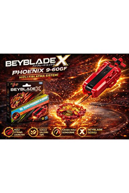 Cici Oyuncak Beyblade X Soar Phoenix 9-60GF Deluxe İp Fırlatıcı