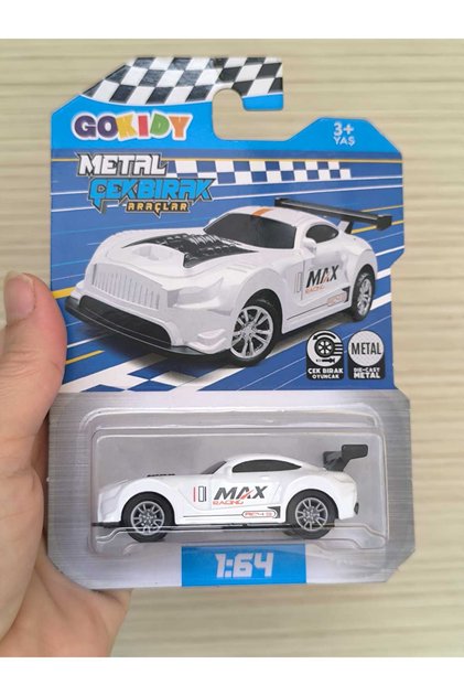 Gokidy Metal Pull-Back Toy Car – Die Cast Metal Body Sports Car for Ages 3+