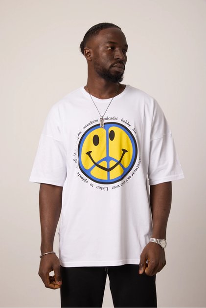 Men's White Smile T-Shirt