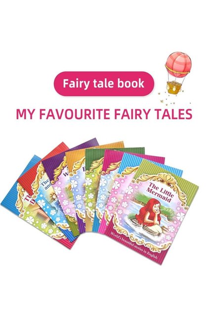 A collection of 8 storybooks in English that children love most