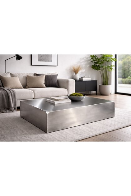 paslanmaz orta sehpa köşe korumalı 130cm*70 cm 35 cm yükseklik