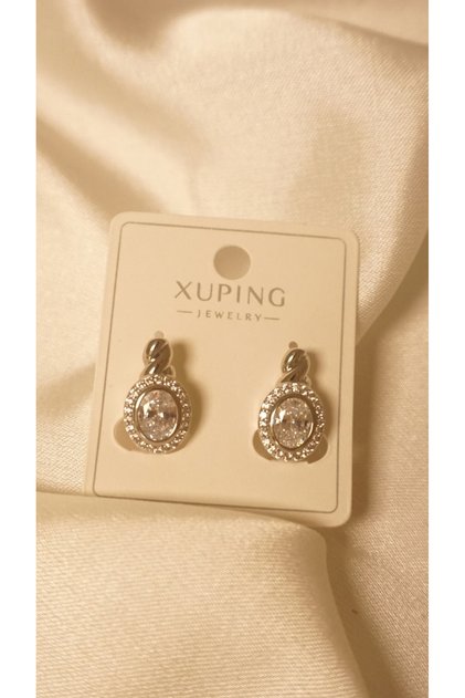 أقراط Xuping Kuyumcu Model – مقاومة للصدأ، مقاوم للماء، مينيمال