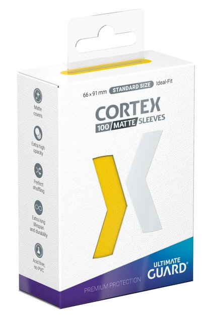 Manșoane Cortex Matte Standard Size 100 Galbene