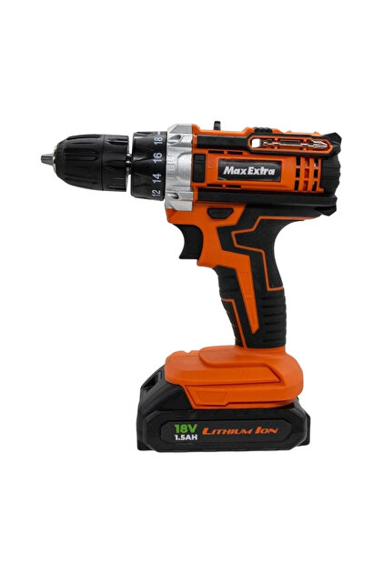Max Extra Mx1815 Çift Akülü Matkap Vidalama 18V 1.5AH - Fiyatı