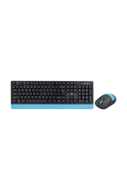 FK-4885QU Kablosuz Siyah-Mavi Multimedya Klavye & Mouse Combo