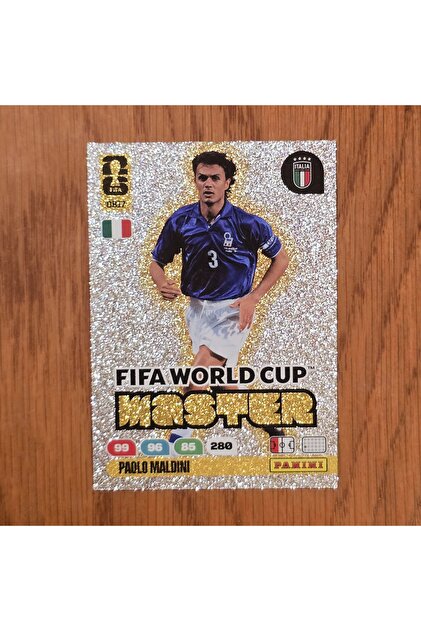 Panini FWC 2042 Paolo Maldini İtalya World Cup Master Oyun Kartı