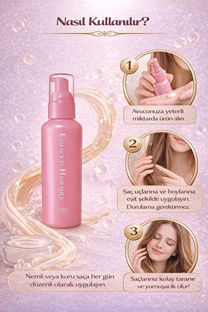 Orbis Hair Essence Milk 140g Saç Sütü Nemlendirici ve Onarıcı