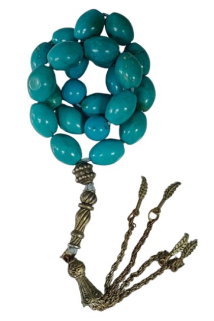 Turquoise stone Large Blue rosary 50g